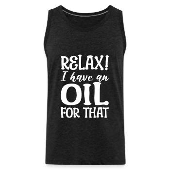 Ätherische Öle Liebhaber - Männer Premium Bio Tank Top - Anthrazit - Vorne - Alexander (188cm)