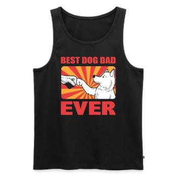 Best Dog Dad Ever Beagle Dad - Männer Premium Bio Tank Top - Schwarz - Vorne - Michal (187cm)