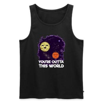 You're Outta This World Astrofotograph - Männer Premium Bio Tank Top - Schwarz - Vorne - Michal (187cm)
