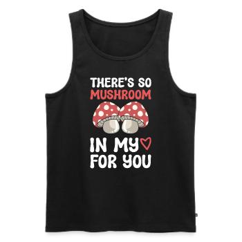 Pilz Wortspiel Mykologe - Männer Premium Bio Tank Top - Schwarz - Vorne - Michal (187cm)