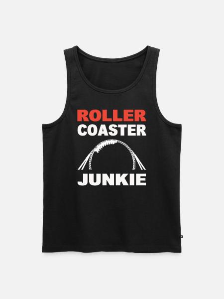 Vergnügungspark Achterbahnfahrt Abenteuer - Männer Premium Bio Tank Top - Schwarz