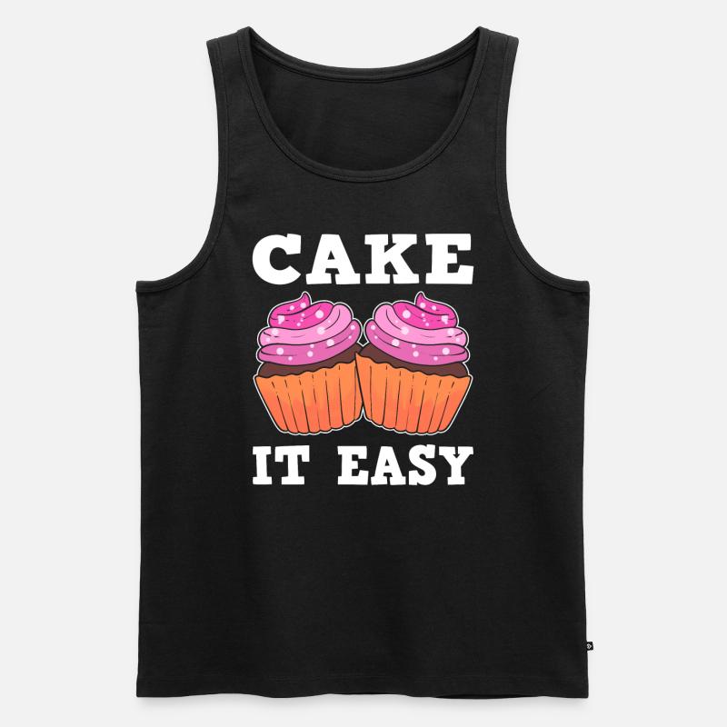 Cake It Easy Gebäckmacher - Männer Premium Bio Tank Top - Schwarz