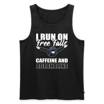 Fallschirmspringen Fallschirmspringer - Männer Premium Bio Tank Top - Schwarz - Vorne - Michal (187cm)