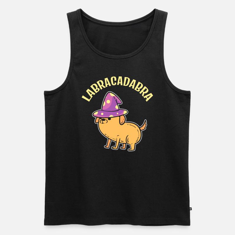 Labracadabra Zauberer - Männer Premium Bio Tank Top - Schwarz