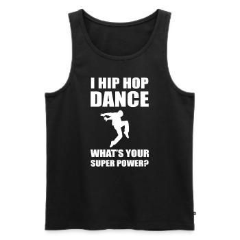 Hip-Hop Tanzen Hip-Hop Performer - Männer Premium Bio Tank Top - Schwarz - Vorne - AI Model Male 178 light (178cm)