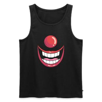 Clownkostüm Komiker - Männer Premium Bio Tank Top - Schwarz - Vorne - AI Model Male 178 light (178cm)