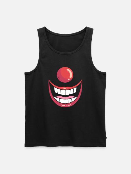 Clownkostüm Komiker - Männer Premium Bio Tank Top - Schwarz