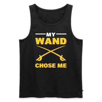 My Wand Chose Me Schwertkämpfer - Männer Premium Bio Tank Top - Schwarz - Vorne - Michal (187cm)