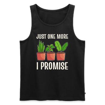 Just One More I Promise Gärtner - Männer Premium Bio Tank Top - Schwarz - Vorne - Michal (187cm)
