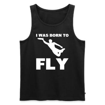 Ultimate Frisbee-Spieler - Männer Premium Bio Tank Top - Schwarz - Vorne - Michal (187cm)