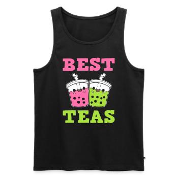 Best Teas Tee Barista - Männer Premium Bio Tank Top - Schwarz - Vorne - Michal (187cm)