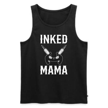 Inked Mama Tätowierer - Männer Premium Bio Tank Top - Schwarz - Vorne - Michal (187cm)