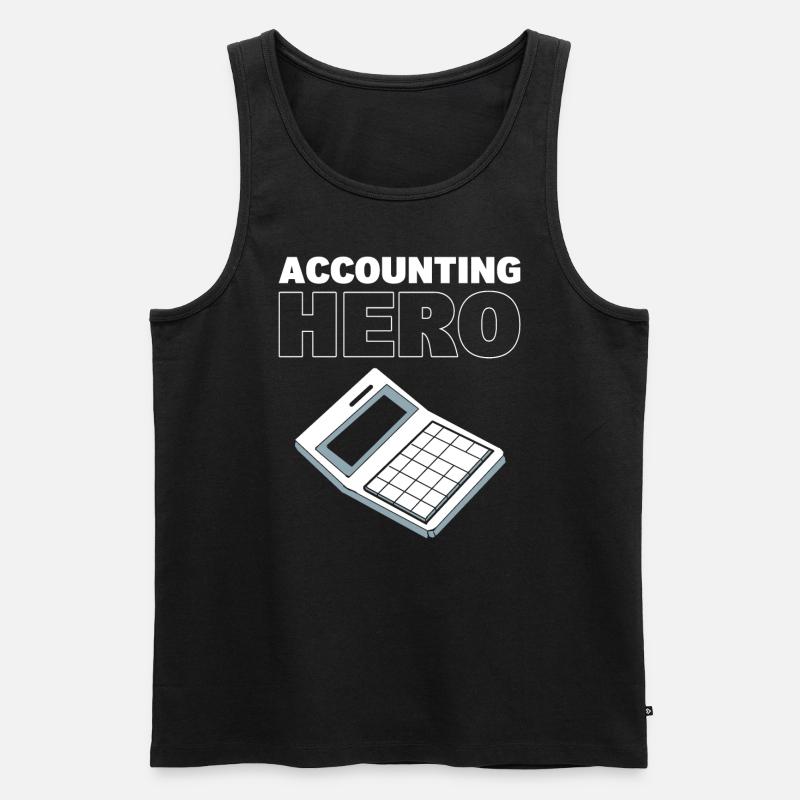 Accounting Hero Buchhalter - Männer Premium Bio Tank Top - Schwarz