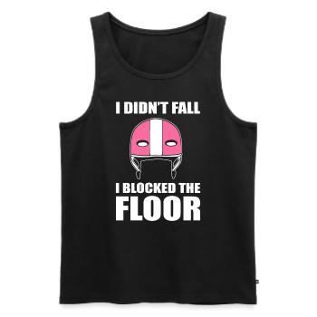 Roller Derby -Ausrüstung Derby Skater - Männer Premium Bio Tank Top - Schwarz - Vorne - Michal (187cm)