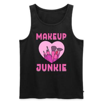 Makeup Junkie Kosmetischer Künstler - Männer Premium Bio Tank Top - Schwarz - Vorne - Michal (187cm)