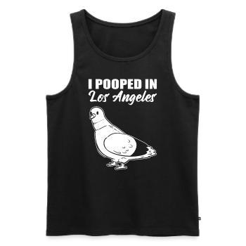 Lustige Taube Vogelbeobachter - Männer Premium Bio Tank Top - Schwarz - Vorne - Michal (187cm)