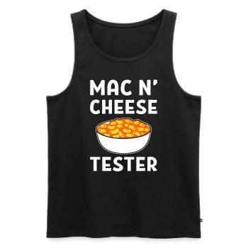 Lustiger Käse Wortspiel Käseexperte - Männer Premium Bio Tank Top - Schwarz - Vorne - Michal (187cm)