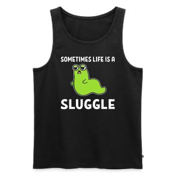Lustiges Slug Wortspiel Zoologe - Männer Premium Bio Tank Top - Schwarz - Vorne - AI Model Male 178 light (178cm)