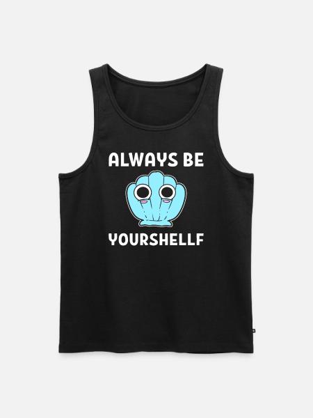 Sea Shell Pun Muschelsammler - Männer Premium Bio Tank Top - Schwarz