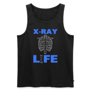 X-ray Life Radiologie -Techniker - Männer Premium Bio Tank Top - Schwarz - Vorne - Michal (187cm)