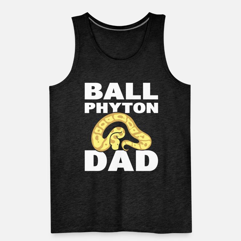 Ball Python Dad Serpentologe Männer Premium Bio Tank Top