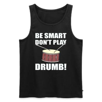 Schlagzeuger Wortspiele Drum Player - Männer Premium Bio Tank Top - Schwarz - Vorne - AI Model Male 178 light (178cm)