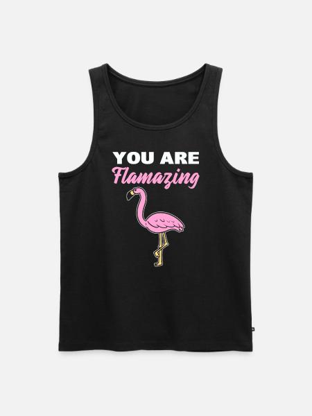 You Are Flamazing Zooarbeiter - Männer Premium Bio Tank Top - Schwarz