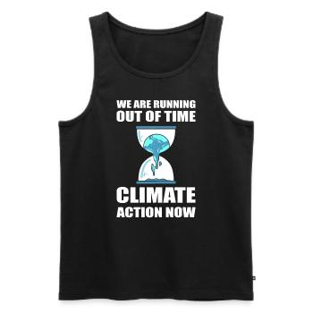 Earth Day Erde Tag Klimaaktivist - Männer Premium Bio Tank Top - Schwarz - Vorne - Michal (187cm)
