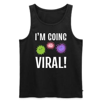Biologie -Humor Biologe - Männer Premium Bio Tank Top - Schwarz - Vorne - Michal (187cm)