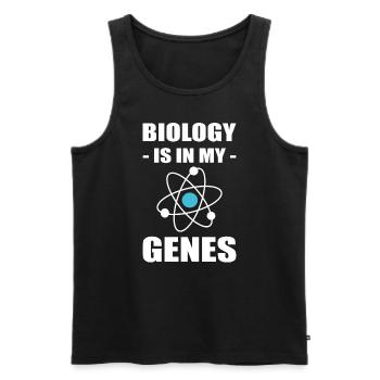 Wissenschaft Biologie Biologieprofessor - Männer Premium Bio Tank Top - Schwarz - Vorne - AI Model Male 178 light (178cm)