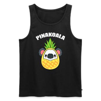 Koala Wortspiele Ananaspflücker - Männer Premium Bio Tank Top - Schwarz - Vorne - AI Model Male 178 light (178cm)