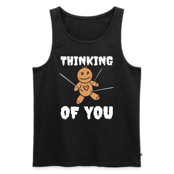 Thinking Of You Zauberer - Männer Premium Bio Tank Top - Schwarz - Vorne - Michal (187cm)