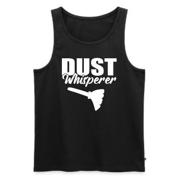 Dust Whisperer Dienstmädchen - Männer Premium Bio Tank Top - Schwarz - Vorne - Michal (187cm)