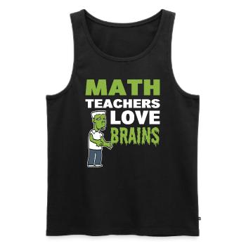 Lustiger Mathematiklehrer - Männer Premium Bio Tank Top - Schwarz - Vorne - AI Model Male 178 light (178cm)