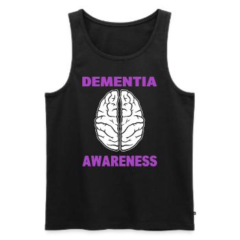 Dementia Awareness Neurologe - Männer Premium Bio Tank Top - Schwarz - Vorne - AI Model Male 178 light (178cm)