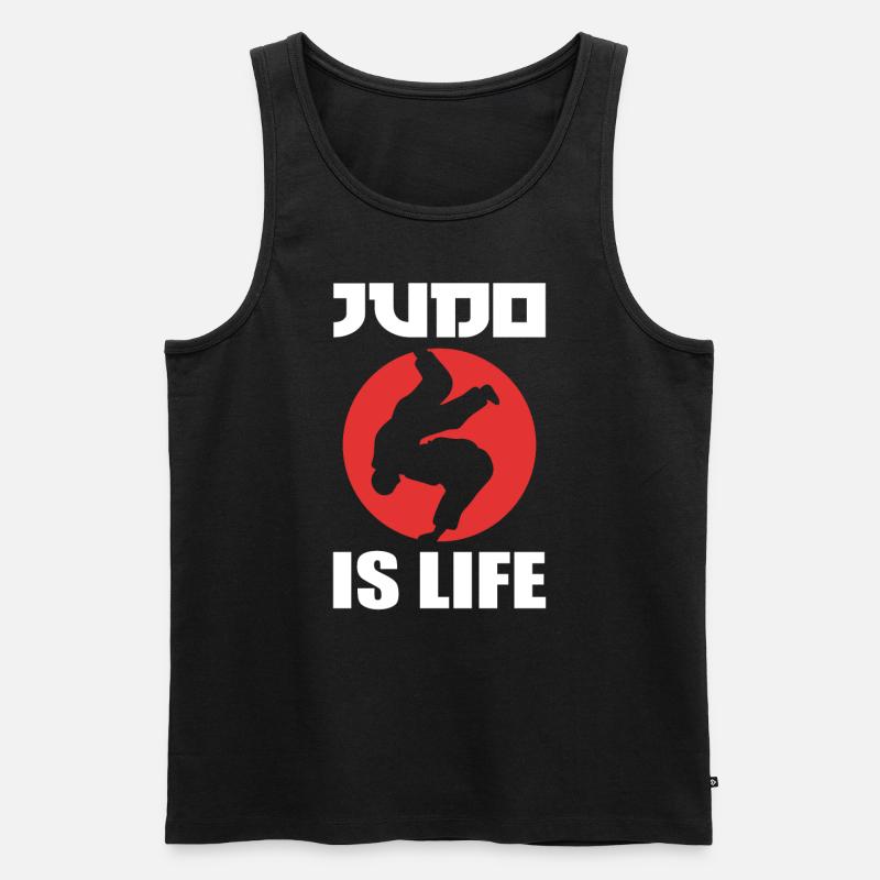 Judo -Kampfkunst Judoka - Männer Premium Bio Tank Top - Schwarz