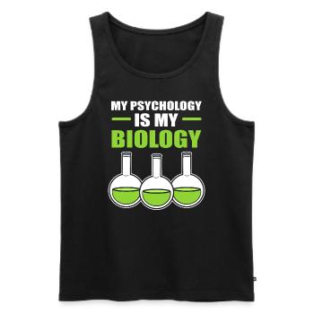 Lustiger Mikrobiologe Immunologe - Männer Premium Bio Tank Top - Schwarz - Vorne - Michal (187cm)
