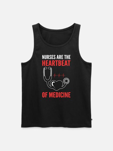 Lustige Krankenschwester - Männer Premium Bio Tank Top - Schwarz