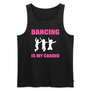 Dancing Is My Cardio Hip -Hop -Tänzer - Männer Premium Bio Tank Top - Schwarz - Vorne - Michal (187cm)