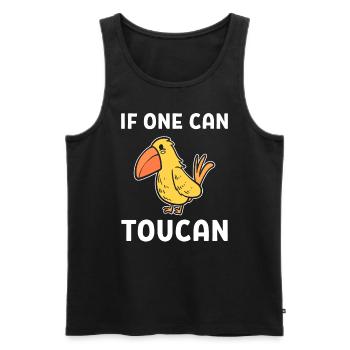 Wildlife Toucan Bird Vogelbeobachter - Männer Premium Bio Tank Top - Schwarz - Vorne - Michal (187cm)