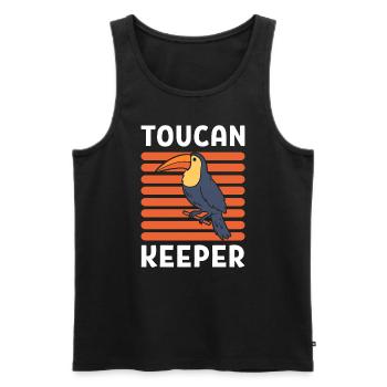 Wildlife Toucan Bird Vogelrehabilitator - Männer Premium Bio Tank Top - Schwarz - Vorne - Michal (187cm)