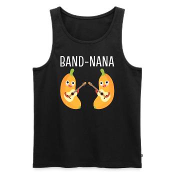 Band-Nana Bandmitglied - Männer Premium Bio Tank Top - Schwarz - Vorne - Michal (187cm)