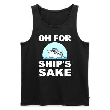 Kreuzfahrturlaub Tourist - Männer Premium Bio Tank Top - Schwarz - Vorne - Michal (187cm)