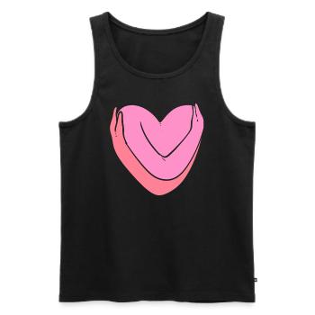 Menschliche Hände umarmen sich Pflegekraft - Männer Premium Bio Tank Top - Schwarz - Vorne - Michal (187cm)