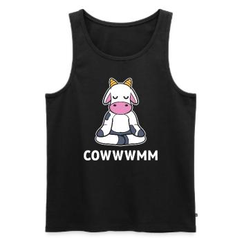 Kuhliebhaber Herder - Männer Premium Bio Tank Top - Schwarz - Vorne - AI Model Male 178 light (178cm)