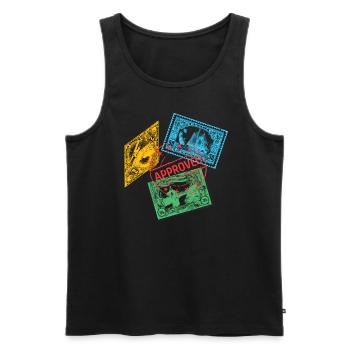 Weltreisender Beamten der Einwanderungsbehörde - Männer Premium Bio Tank Top - Schwarz - Vorne - AI Model Male 178 light (178cm)