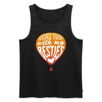 Heißluftballon Abenteuer Abenteurer - Männer Premium Bio Tank Top - Schwarz - Vorne - Michal (187cm)