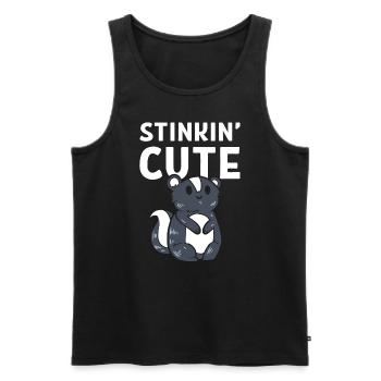Stinkin' Cute Biologe - Männer Premium Bio Tank Top - Schwarz - Vorne - AI Model Male 178 light (178cm)