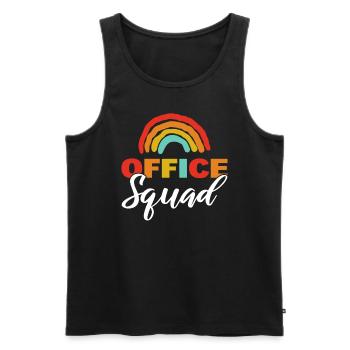 Office Squad Büroverwalter - Männer Premium Bio Tank Top - Schwarz - Vorne - AI Model Male 178 light (178cm)