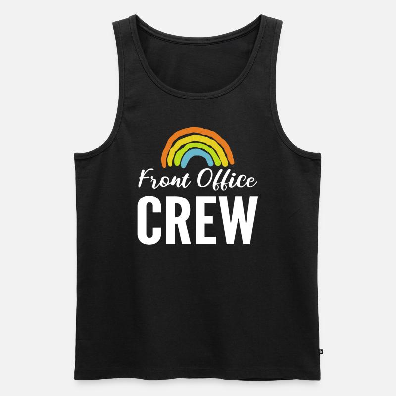 Front Office Crew Rezeptionist - Männer Premium Bio Tank Top - Schwarz